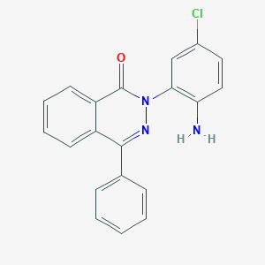 molecular formula C20H14ClN3O B392416 2-(2-amino-5-chlorophenyl)-4-phenyl-1(2H)-phthalazinone 