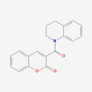 molecular formula C19H15NO3 B392417 3-(3,4-dihydro-1(2H)-quinolinylcarbonyl)-2H-chromen-2-one 
