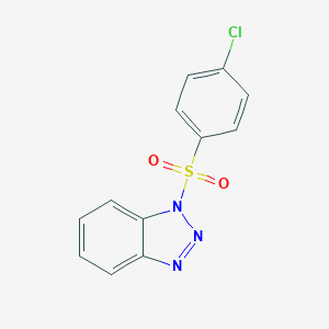 molecular formula C12H8ClN3O2S B392418 1-(4-Chlorophenyl)sulfonylbenzotriazole CAS No. 4106-20-1