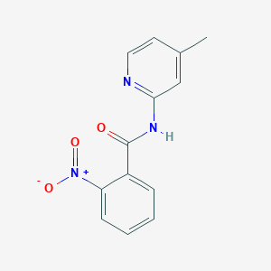 molecular formula C13H11N3O3 B392430 2-nitro-N-(4-methyl-2-pyridinyl)benzamide 