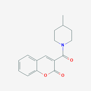 molecular formula C16H17NO3 B392433 3-[(4-methylpiperidino)carbonyl]-2H-chromen-2-one 