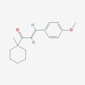 molecular formula C17H22O2 B392434 3-(4-Methoxyphenyl)-1-(1-methylcyclohexyl)-2-propen-1-one 