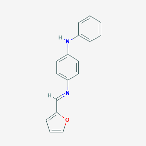 molecular formula C17H14N2O B392435 N-(4-anilinophenyl)-N-(2-furylmethylene)amine 