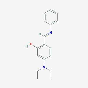molecular formula C17H20N2O B392448 5-(Diethylamino)-2-[(phenylimino)methyl]phenol 