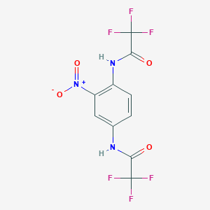 molecular formula C10H5F6N3O4 B392459 2,2,2-trifluoro-N-{2-nitro-4-[(trifluoroacetyl)amino]phenyl}acetamide 