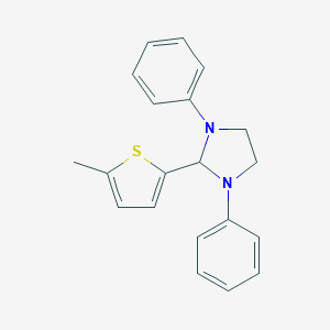 molecular formula C20H20N2S B392462 2-(5-Methylthiophen-2-yl)-1,3-diphenylimidazolidine CAS No. 307339-43-1