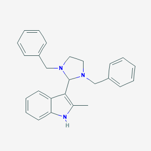 3-(1,3-dibenzyl-2-imidazolidinyl)-2-methyl-1H-indole