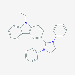 molecular formula C29H27N3 B392486 3-(1,3-二苯基-2-咪唑烷基)-9-乙基-9H-咔唑 CAS No. 296769-78-3