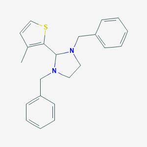 molecular formula C22H24N2S B392487 1,3-Dibenzyl-2-(3-methylthiophen-2-yl)imidazolidine CAS No. 304481-42-3