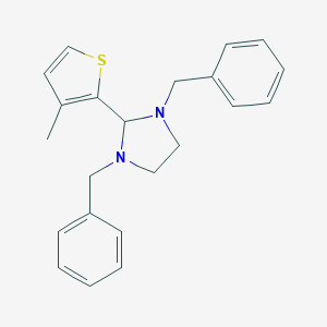 molecular formula C22H24N2S B392487 1,3-Dibenzoyl-2-(3-méthylthiophène-2-yl)imidazolidine CAS No. 304481-42-3