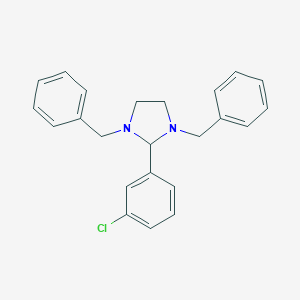 molecular formula C23H23ClN2 B392490 1,3-Dibenzyl-2-(3-chlorophenyl)imidazolidine 