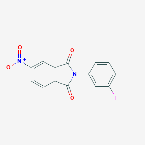 molecular formula C15H9IN2O4 B392497 2-(3-iodo-4-methylphenyl)-5-nitro-1H-isoindole-1,3(2H)-dione 