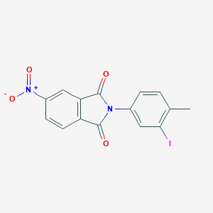 molecular formula C15H9IN2O4 B392497 2-(3-Iodo-4-methylphenyl)-5-nitroisoindole-1,3-dione 