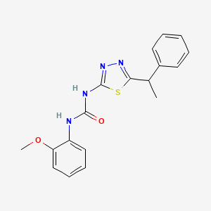 1-(2-Methoxyphenyl)-3-[5-(1-phenylethyl)-1,3,4-thiadiazol-2-yl]urea