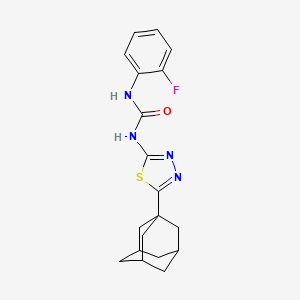 1-(2-Fluorophenyl)-3-[5-(tricyclo[3.3.1.1~3,7~]dec-1-yl)-1,3,4-thiadiazol-2-yl]urea