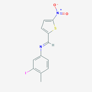 3-iodo-4-methyl-N-[(5-nitro-2-thienyl)methylene]aniline