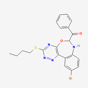 [10-Bromo-3-(butylsulfanyl)-6,7-dihydro[1,2,4]triazino[5,6-d][3,1]benzoxazepin-6-yl](phenyl)methanone