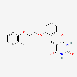 5-[[2-[2-(2,6-Dimethylphenoxy)ethoxy]phenyl]methylidene]-1,3-diazinane-2,4,6-trione