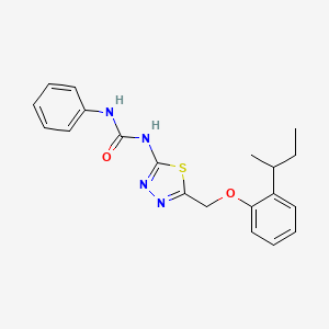 1-(5-{[2-(Butan-2-yl)phenoxy]methyl}-1,3,4-thiadiazol-2-yl)-3-phenylurea