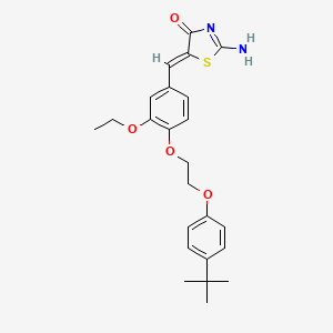 5-{4-[2-(4-tert-butylphenoxy)ethoxy]-3-ethoxybenzylidene}-2-imino-1,3-thiazolidin-4-one