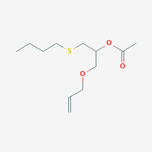 (1-Butylsulfanyl-3-prop-2-enoxypropan-2-yl) acetate