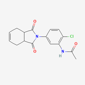 N-[2-chloro-5-(1,3-dioxo-3a,4,7,7a-tetrahydroisoindol-2-yl)phenyl]acetamide