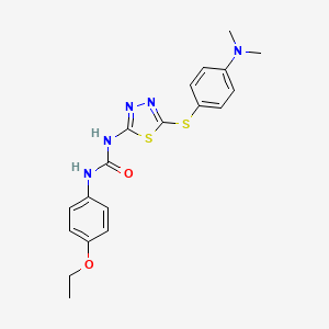 1-[5-[4-(Dimethylamino)phenyl]sulfanyl-1,3,4-thiadiazol-2-yl]-3-(4-ethoxyphenyl)urea