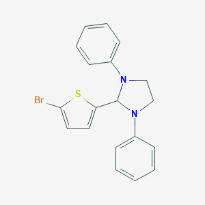 molecular formula C19H17BrN2S B392514 2-(5-Bromothiophen-2-yl)-1,3-diphenylimidazolidine CAS No. 304481-16-1