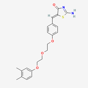 5-(4-{2-[2-(3,4-dimethylphenoxy)ethoxy]ethoxy}benzylidene)-2-imino-1,3-thiazolidin-4-one