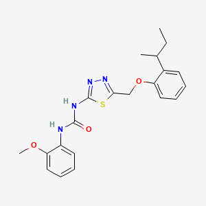 1-(5-{[2-(Butan-2-yl)phenoxy]methyl}-1,3,4-thiadiazol-2-yl)-3-(2-methoxyphenyl)urea