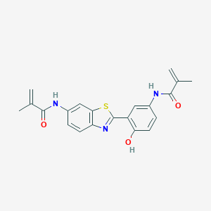 molecular formula C21H19N3O3S B392541 N-{4-hydroxy-3-[6-(methacryloylamino)-1,3-benzothiazol-2-yl]phenyl}-2-methylacrylamide 