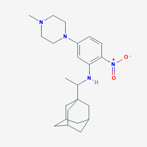 molecular formula C23H34N4O2 B392574 N-[1-(1-adamantyl)ethyl]-5-(4-methylpiperazin-1-yl)-2-nitroaniline 