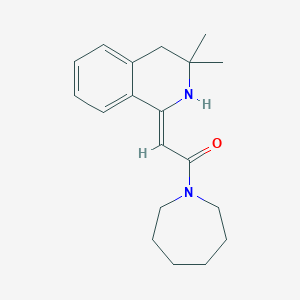 1-[2-(1-Azepanyl)-2-oxoethylidene]-3,3-dimethyl-1,2,3,4-tetrahydroisoquinoline