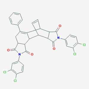 2,8-bis(3,4-dichlorophenyl)-5-phenyl-3a,4,6,6a,9a,10,10a,10b-octahydro-6,10-ethenoisoindolo[5,6-e]isoindole-1,3,7,9(2H,8H)-tetrone