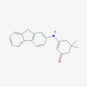 molecular formula C21H21NO B392607 3-(9H-fluoren-2-ylamino)-5,5-dimethyl-2-cyclohexen-1-one 