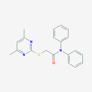 molecular formula C20H19N3OS B392620 2-(4,6-Dimethyl-pyrimidin-2-ylsulfanyl)-N,N-diphenyl-acetamide CAS No. 333778-25-9