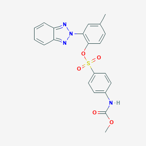 [2-(Benzotriazol-2-yl)-4-methylphenyl] 4-(methoxycarbonylamino)benzenesulfonate