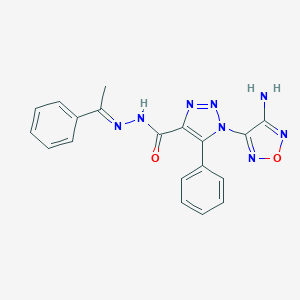 1-(4-amino-1,2,5-oxadiazol-3-yl)-5-phenyl-N'-(1-phenylethylidene)-1H-1,2,3-triazole-4-carbohydrazide