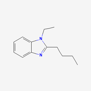 molecular formula C13H18N2 B3926331 2-Butyl-1-ethylbenzimidazole 