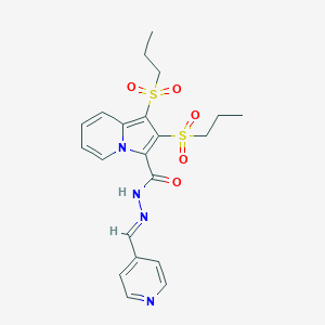 1,2-bis(propylsulfonyl)-N'-(4-pyridinylmethylene)-3-indolizinecarbohydrazide