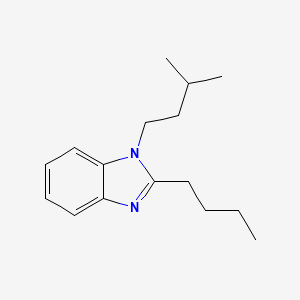 molecular formula C16H24N2 B3926488 2-butyl-1-(3-methylbutyl)-1H-benzimidazole 