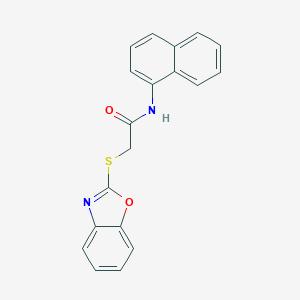 2-(1,3-benzoxazol-2-ylsulfanyl)-N-(1-naphthyl)acetamide