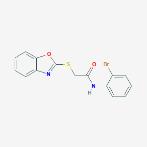 2-(1,3-benzoxazol-2-ylsulfanyl)-N-(2-bromophenyl)acetamide