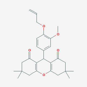 molecular formula C27H32O5 B392682 9-[4-(allyloxy)-3-methoxyphenyl]-3,3,6,6-tetramethyl-3,4,5,6,7,9-hexahydro-1H-xanthene-1,8(2H)-dione 
