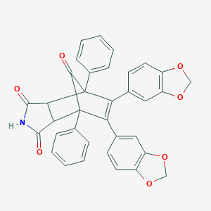 5,6-bis(1,3-benzodioxol-5-yl)-4,7-diphenyl-3a,4,7,7a-tetrahydro-1H-4,7-methanoisoindole-1,3,8(2H)-trione