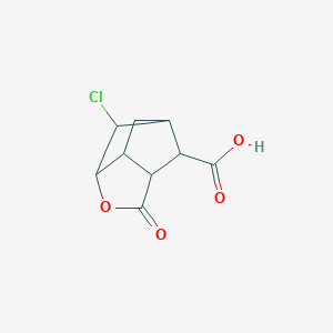 molecular formula C9H9ClO4 B392685 6-chloro-2-oxohexahydro-2H-3,5-methanocyclopenta[b]furan-7-carboxylic acid 