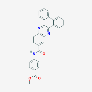 molecular formula C29H19N3O3 B392699 Methyl 4-[(dibenzo[a,c]phenazin-11-ylcarbonyl)amino]benzoate 