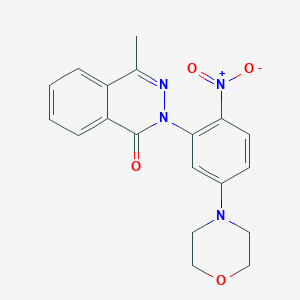 molecular formula C19H18N4O4 B392708 2-(2-Nitro-5-morpholinophenyl)-4-methylphthalazine-1(2H)-one 