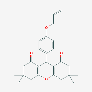molecular formula C26H30O4 B392710 9-[4-(allyloxy)phenyl]-3,3,6,6-tetramethyl-3,4,5,6,7,9-hexahydro-1H-xanthene-1,8(2H)-dione 
