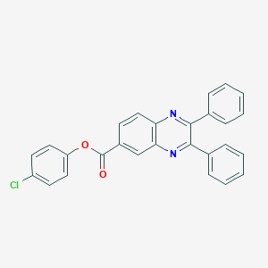 4-Chlorophenyl 2,3-diphenyl-6-quinoxalinecarboxylate